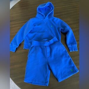Ralph Lauren Boys’ Hooded Sweatshirt and Matching Sweatshorts